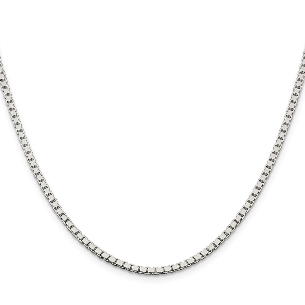 High-Quality 2.5mm Sterling Silver Box Chain - Stylish & Affordable Jewelry