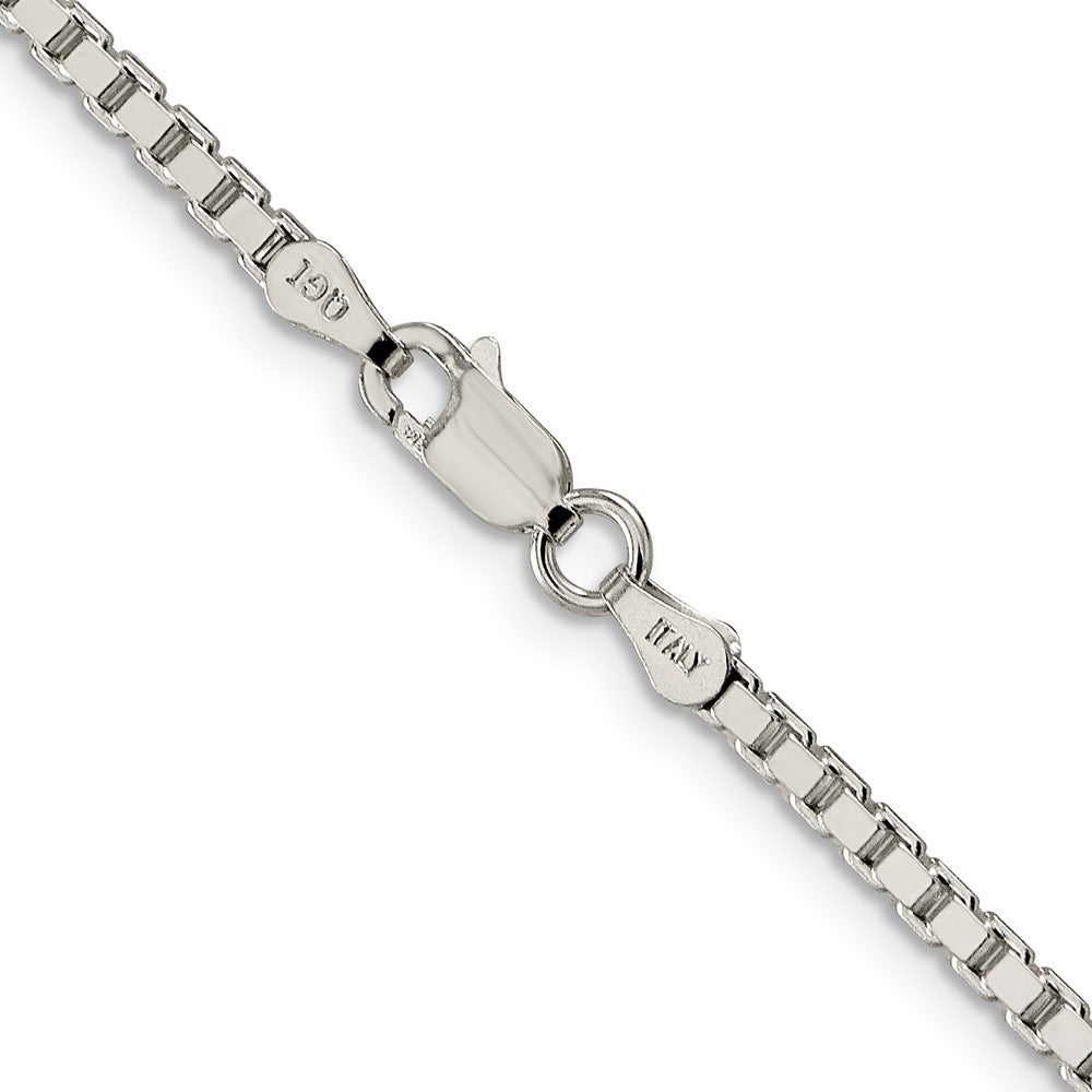 High-Quality 2.5mm Sterling Silver Box Chain - Stylish & Affordable Jewelry