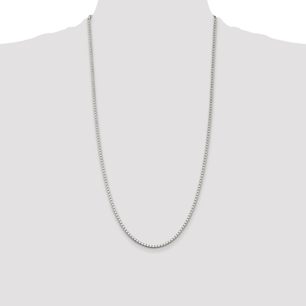 Buy Stylish 2.5mm Sterling Silver Box Chain - High-Quality, Affordable Price!