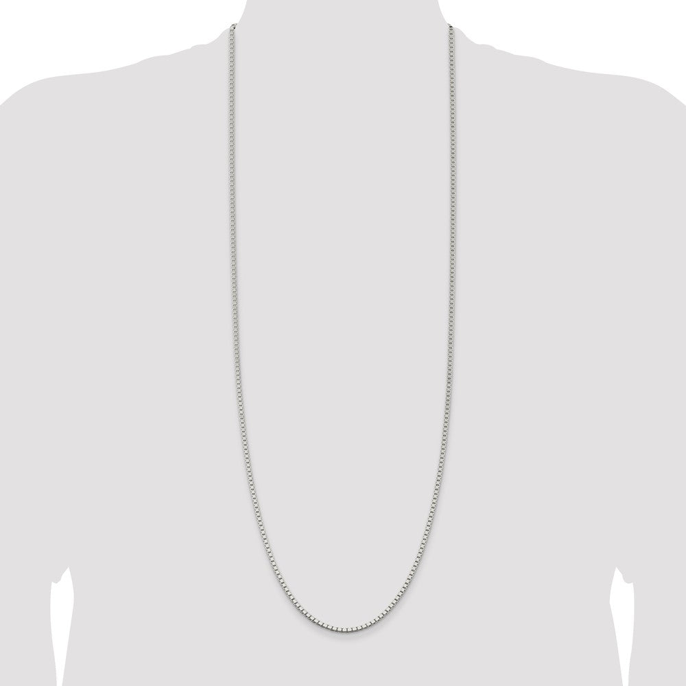 Buy 2.5mm Sterling Silver Box Chain - Stylish & Affordable Jewelry Option