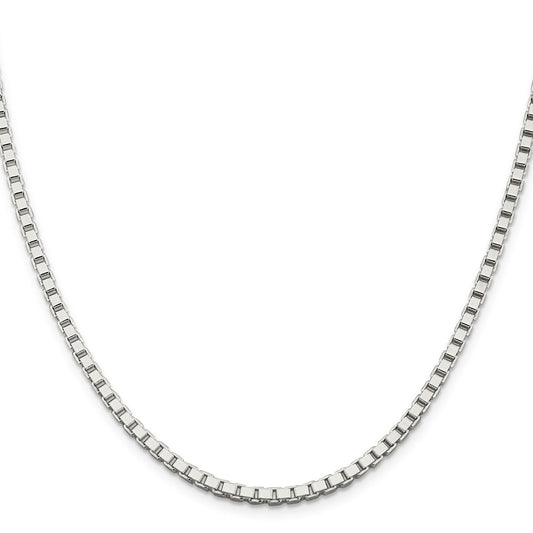 Exclusive 3mm Sterling Silver Box Chain - Affordable Luxury Jewelry