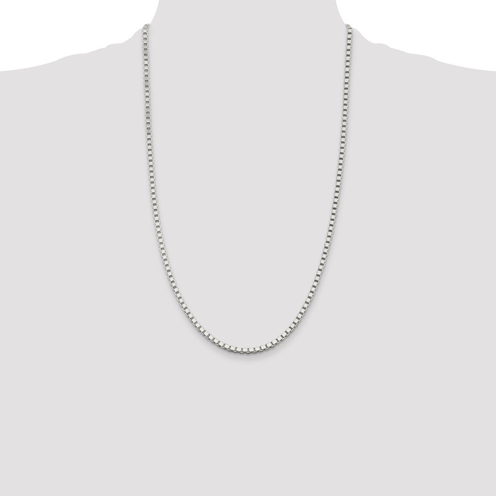 Buy Stylish 3mm Sterling Silver Box Chain - High-Quality & Affordable Price
