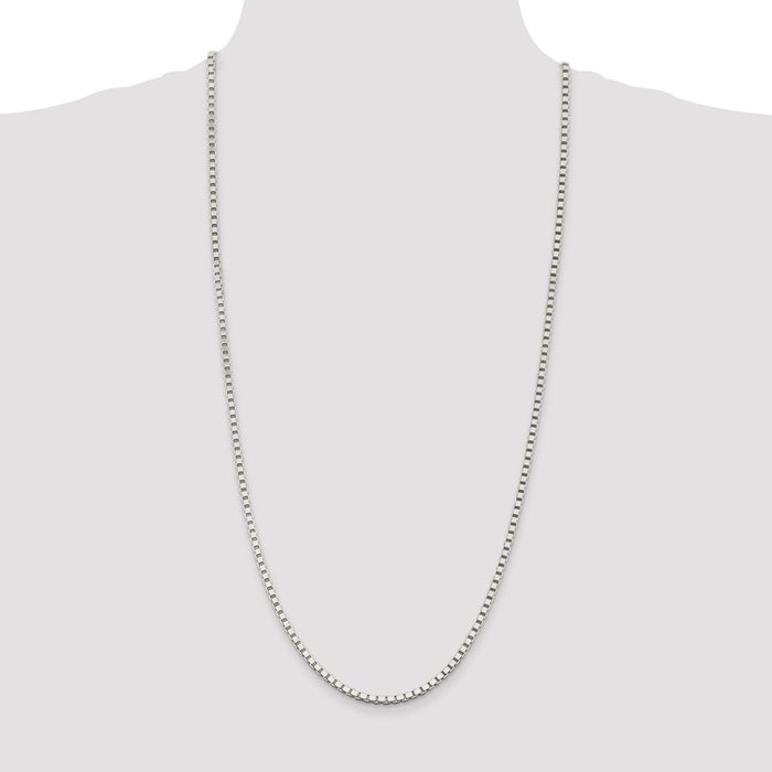 Buy Stylish 3mm Sterling Silver Box Chain - Affordable Luxury for Every Occasion-4