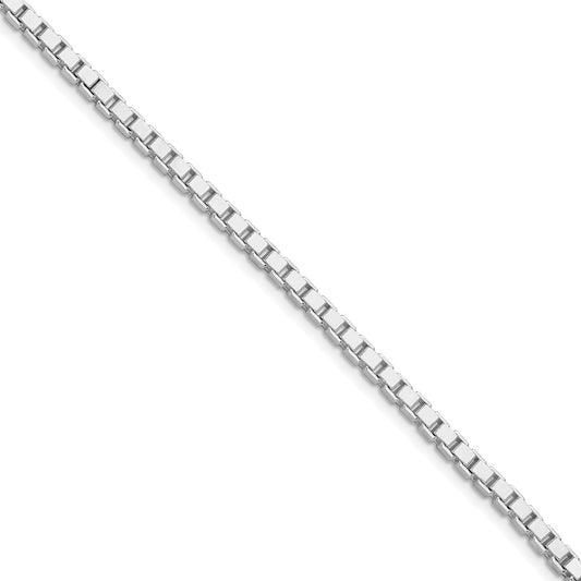 Buy Stylish Rhodium-Plated 3mm Sterling Silver Box Chain - Affordable Luxury!