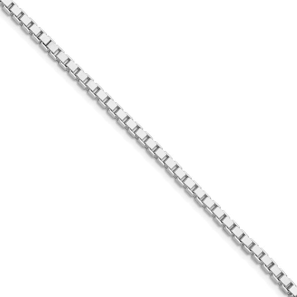 3mm Rhodium-Plated Sterling Silver Box Chain - Style GR1-1031369