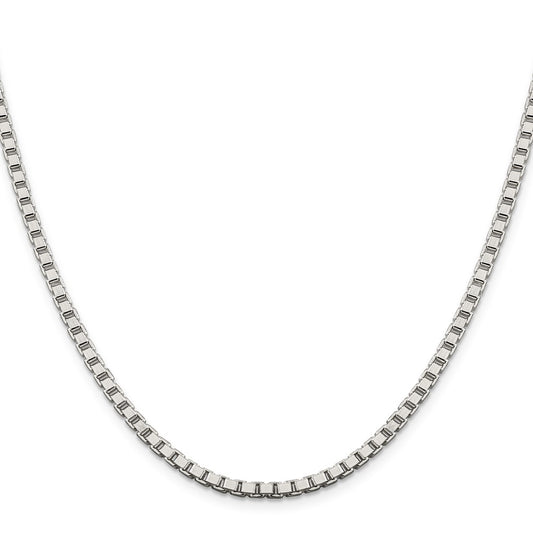Buy Stylish 3.25mm Sterling Silver Box Link Chain - High-Quality Value!