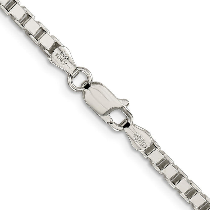 Buy Stylish 3.25mm Sterling Silver Box Link Chain - High-Quality Value!-3