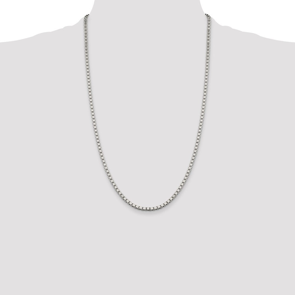 High-Quality 3.25mm Sterling Silver Box Chain | Affordable Luxury Jewelry