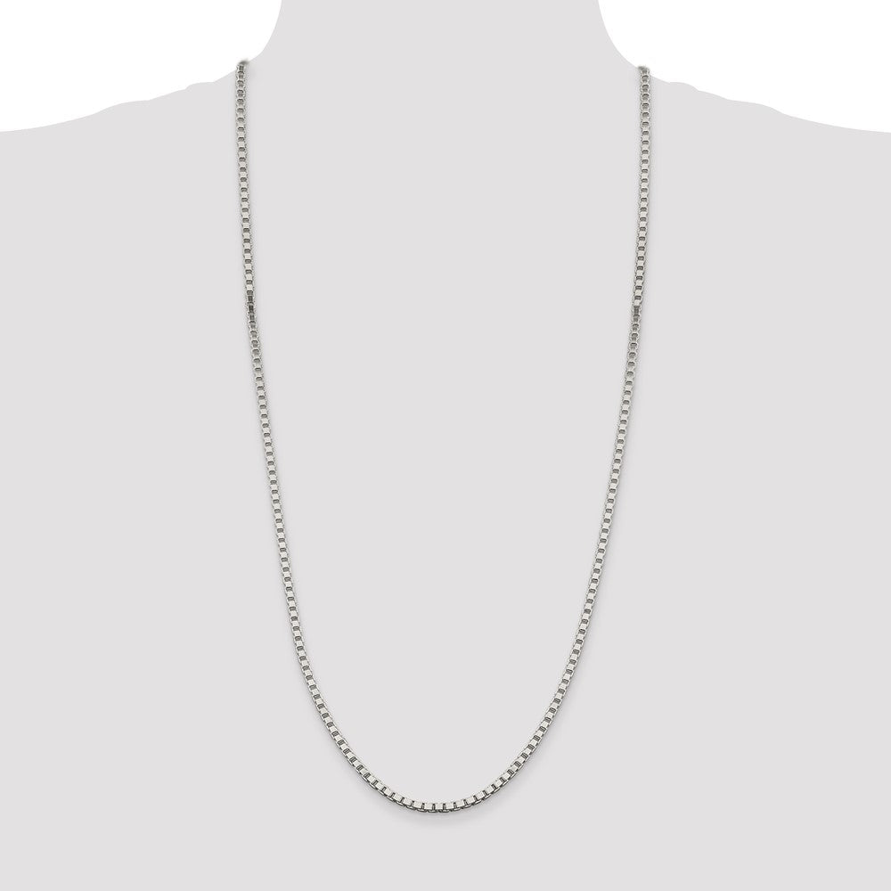 High-Quality 3.25mm Sterling Silver Box Chain - Stylish & Affordable Value!
