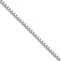 High-Quality Rhodium-Plated Sterling Silver 3.25mm Box Chain - Affordable Elegance-3