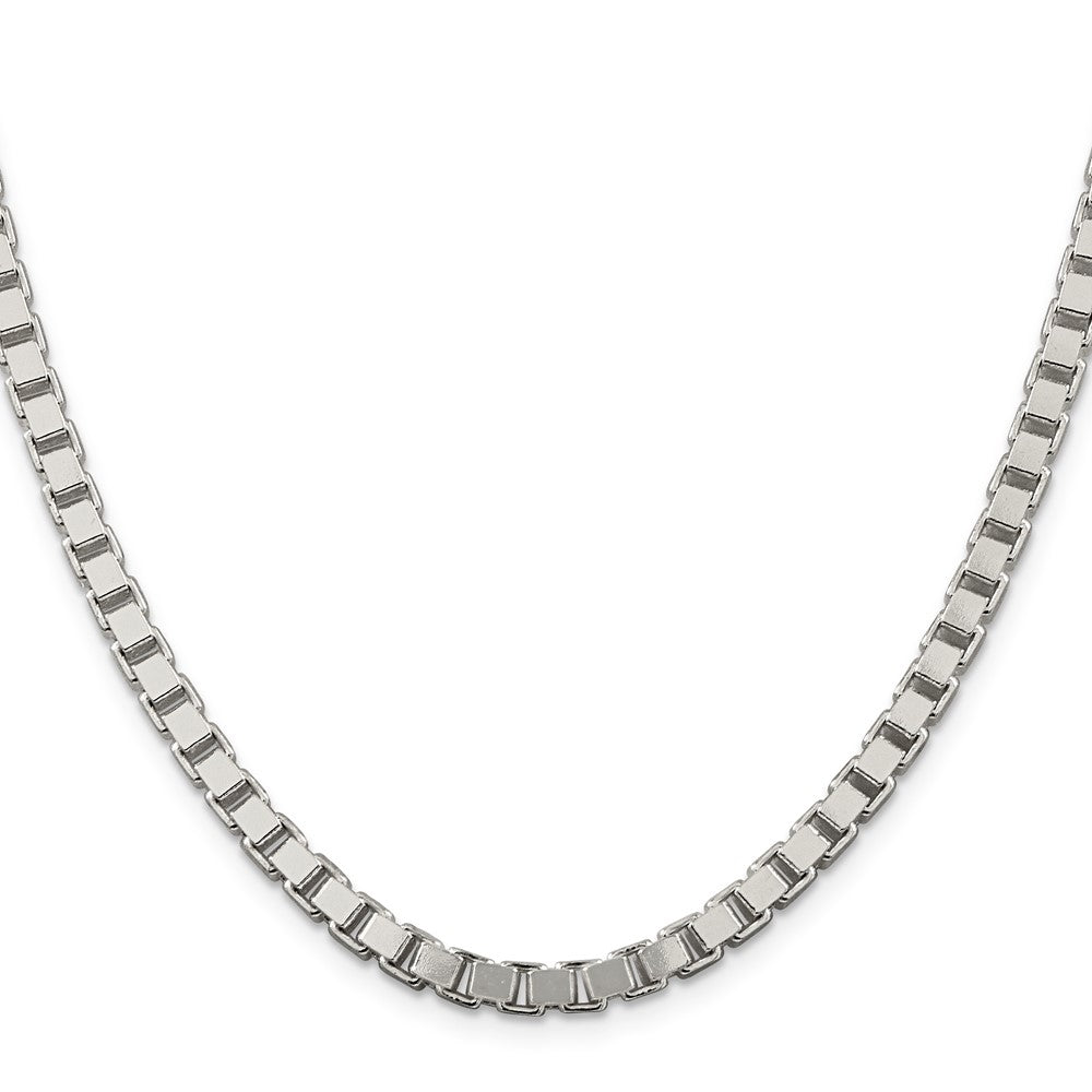 High-Quality 4.5mm Sterling Silver Box Chain - Stylish and Affordable Jewelry