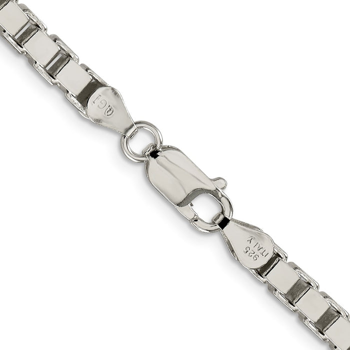 High-Quality 4.5mm Sterling Silver Box Chain - Stylish and Affordable Jewelry-3