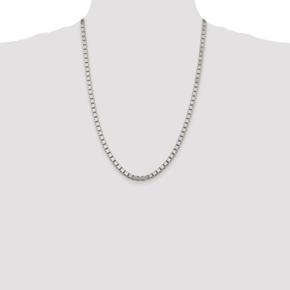 Buy Exclusive 4.5mm Sterling Silver Box Chain - Stylish & Affordable Jewelry