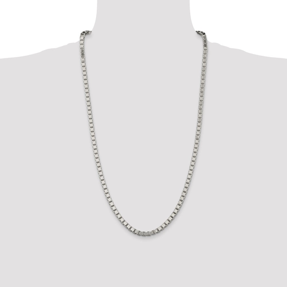 Buy Exclusive 4.5mm Sterling Silver Box Chain - Stylish, Affordable Jewelry