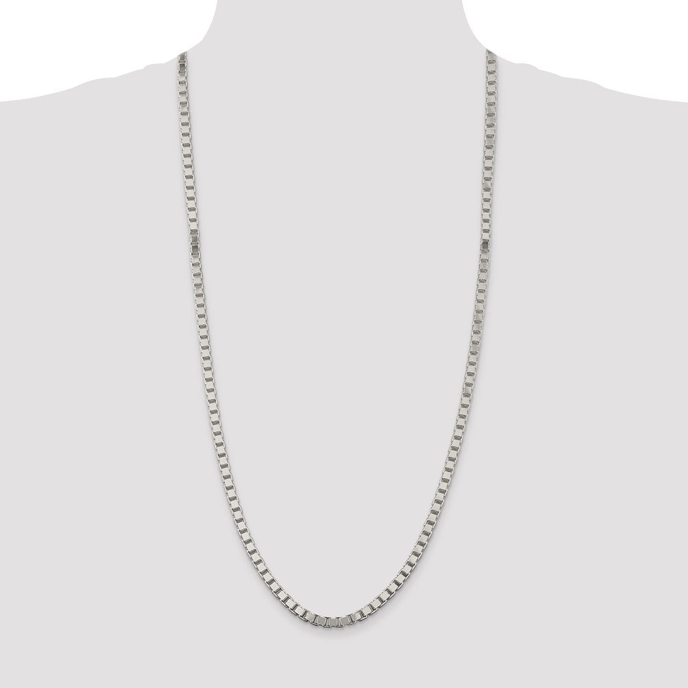 High-Quality 4.5mm Sterling Silver Box Chain - Stylish & Affordable Jewelry