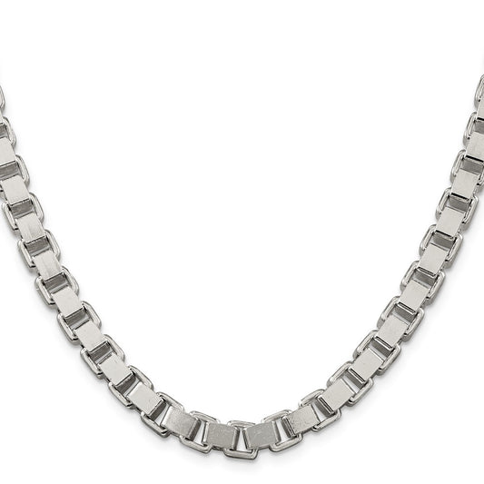 Buy Stylish 7mm Sterling Silver Box Chain - Affordable Luxury Jewelry