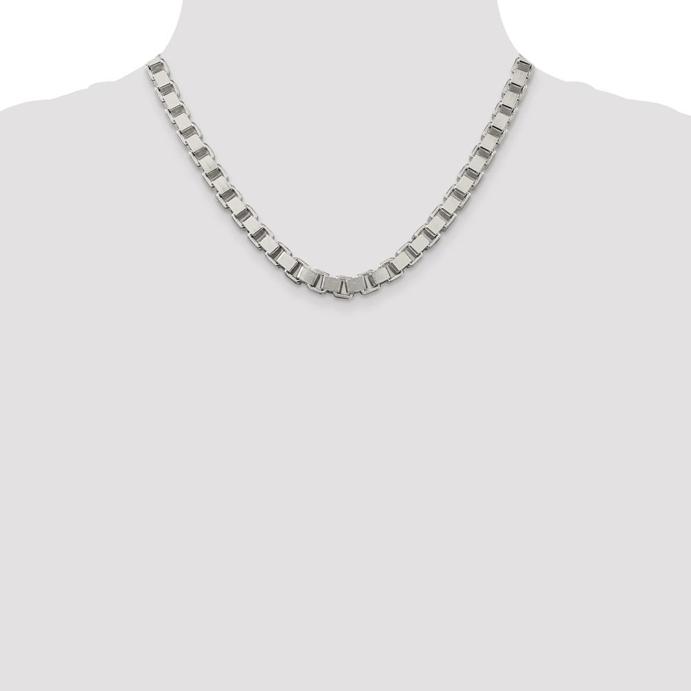 Buy Stylish 7mm Sterling Silver Box Chain - High-Quality Value Jewelry