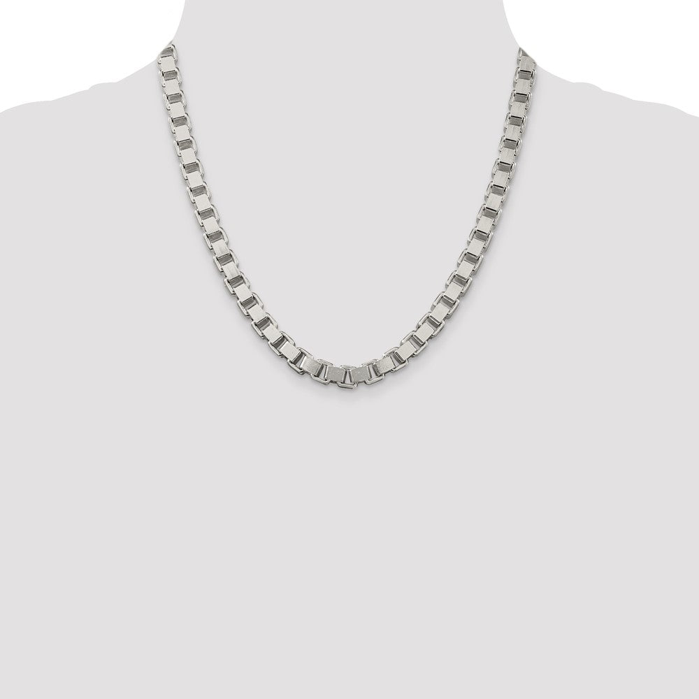 Order a 7mm Sterling Silver Box Chain - Stylish and Affordable Luxury Jewelry