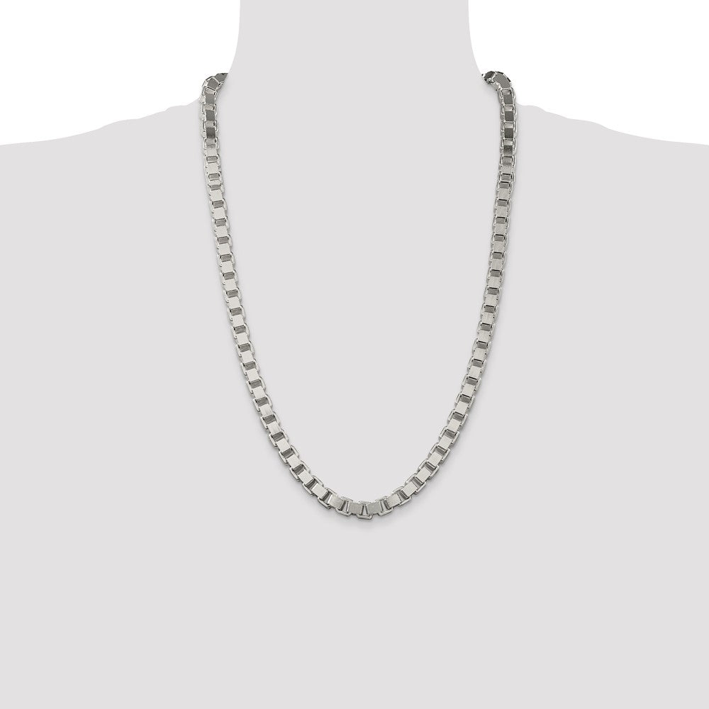 Buy Stylish 7mm Sterling Silver Box Chain - Affordable Luxury Jewelry