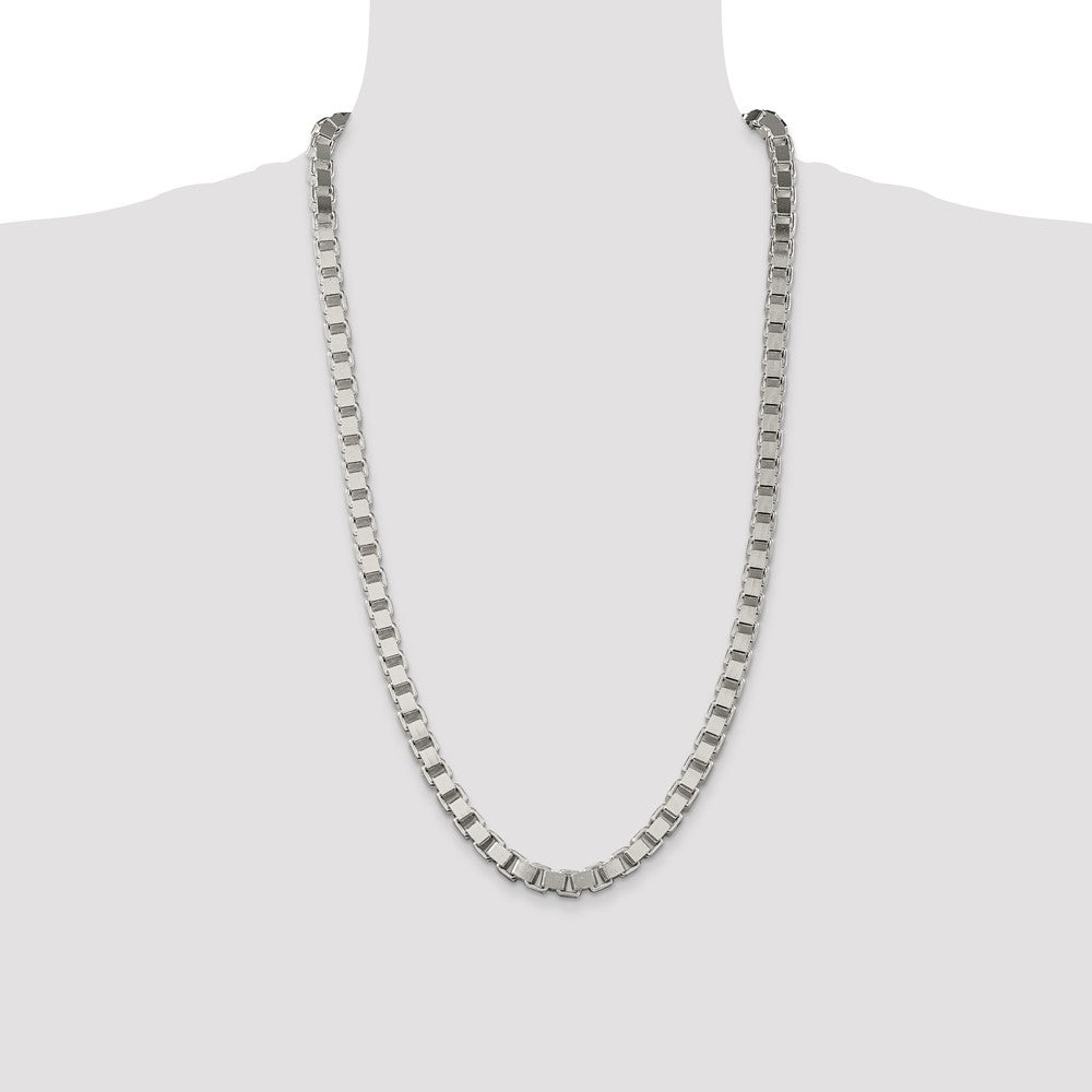 Buy 7mm Sterling Silver Box Chain - Stylish & Affordable Jewelry Option