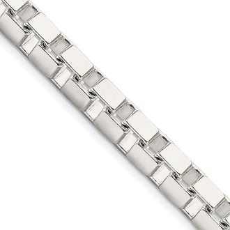 Buy 7mm Sterling Silver Box Chain - Stylish & High-Quality at Great Value