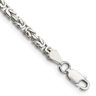 Buy Stylish 2.5mm Sterling Silver Byzantine Chain Necklace - Affordable Luxury