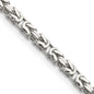 Buy Stylish 2.5mm Sterling Silver Byzantine Chain - Affordable Luxury Jewelry-9