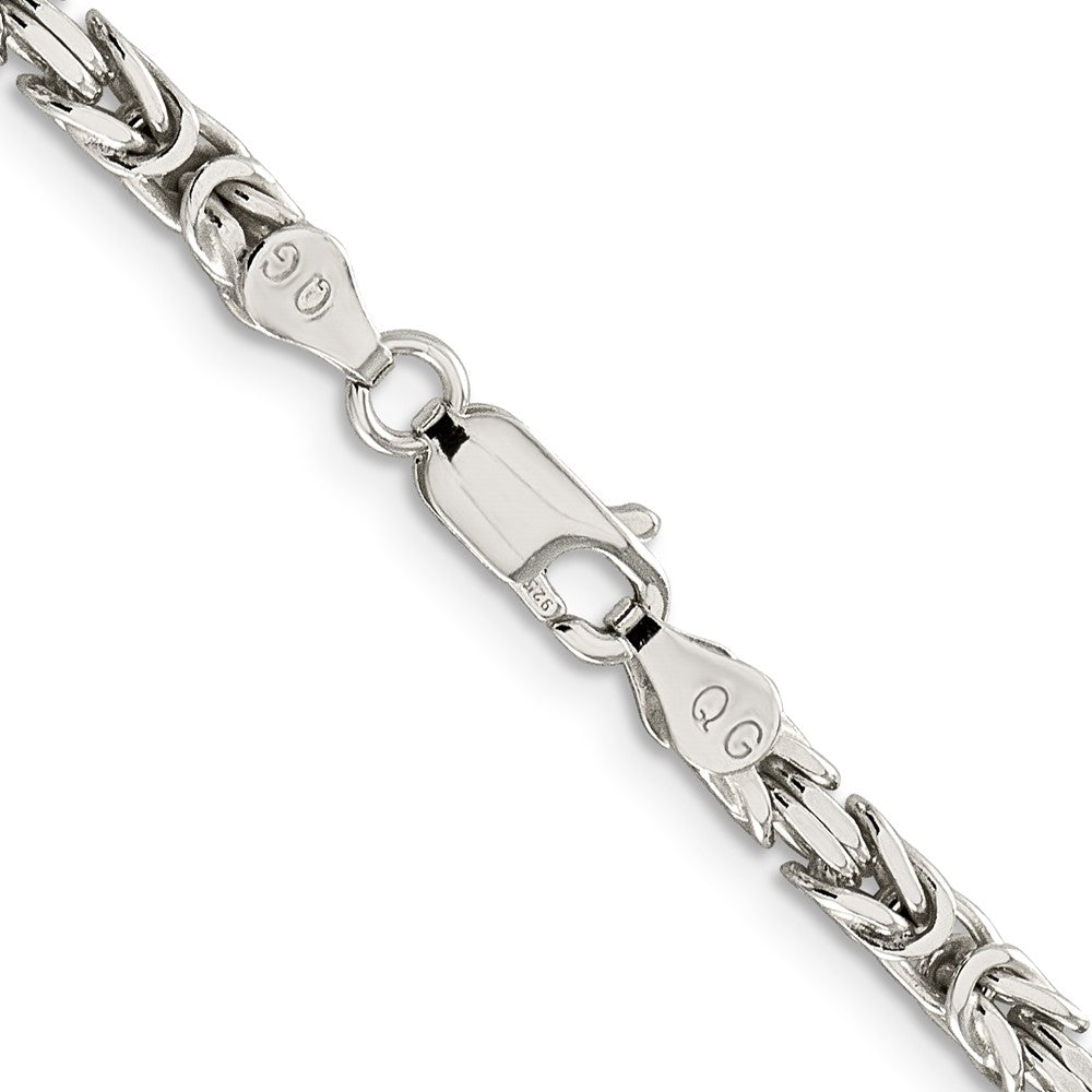 Buy Stylish 3.25mm Sterling Silver Byzantine Chain Necklace - Affordable Luxury
