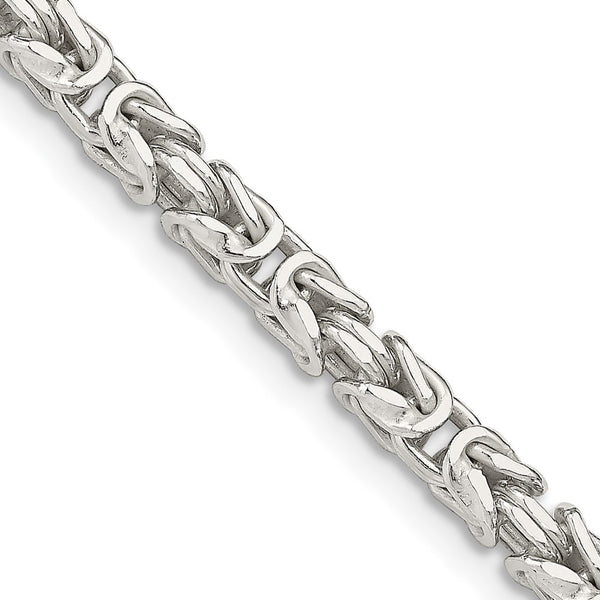 3.25mm Sterling Silver Byzantine Chain Necklace - Style GR1-1029735