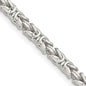 Buy Stylish 3.25mm Sterling Silver Byzantine Chain Necklace | Affordable Luxury-7