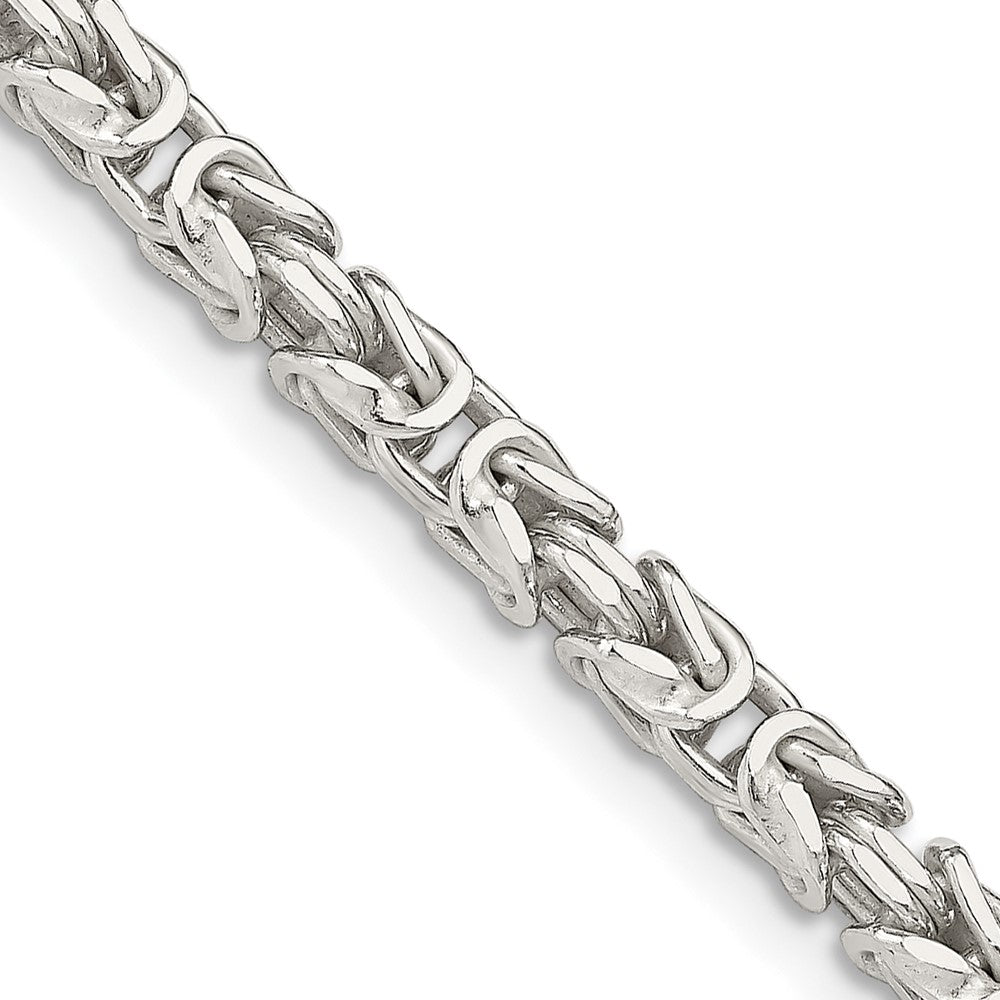 Buy Stylish 3.25mm Sterling Silver Byzantine Chain Necklace | Affordable Luxury
