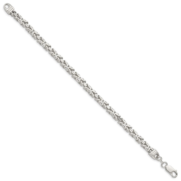 High-Quality 4.25mm Sterling Silver Byzantine Necklace | Stylish Value Chain-2