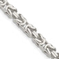 Buy Stylish Sterling Silver 4.25mm Byzantine Link Chain | Affordable Luxury-4