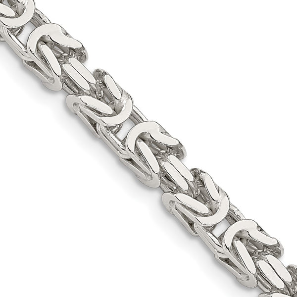 4.25mm Sterling Silver Byzantine Chain Necklace - Style GR1-1031126