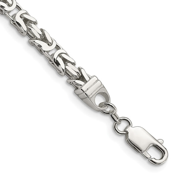 5mm Sterling Silver Byzantine Chain