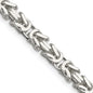 High-Quality 6mm Sterling Silver Byzantine Chain | Stylish & Affordable Jewelry-2