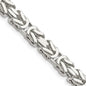 Exclusive 7.5mm Sterling Silver Byzantine Chain Necklace - Stylish Value-2