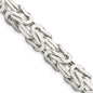 High-Quality 8.25mm Sterling Silver Byzantine Chain Necklace - Stylish Value!-3