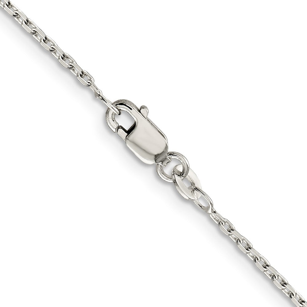 Buy Stylish 1.5mm Beveled Oval Cable Chain in High-Quality Sterling Silver