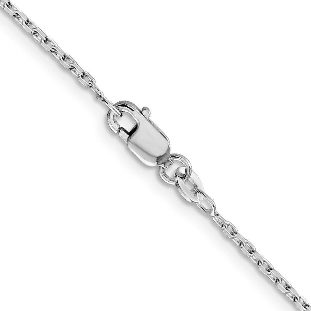 Buy Stylish Rhodium-Plated Sterling Silver 1.5mm Beveled Oval Chain - Luxury!
