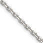 Buy Stylish 2.75mm Sterling Silver Beveled Oval Link Cable Chain - Affordable Luxury-8
