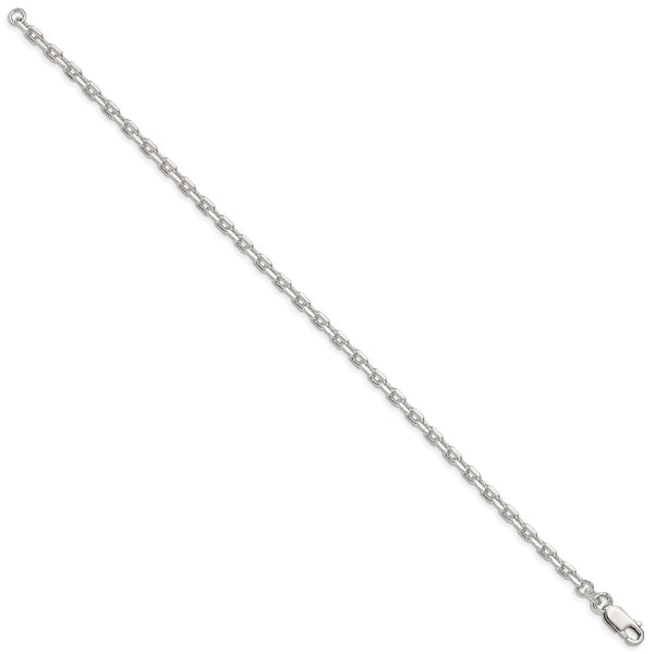 3.25mm Sterling Silver Beveled Oval Link Cable Chain - Style GR1-1029802