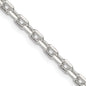 Buy Stylish 3.25mm Sterling Silver Beveled Oval Link Chain - Affordable Quality-3