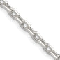 Buy Stylish 3.95mm Sterling Silver Beveled Oval Link Cable Chain - Affordable Elegance-1