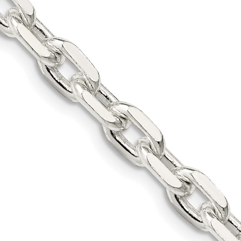 Exclusive Sterling Silver 5.4mm Beveled Oval Link Cable Chain | Stylish Value