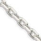 Exclusive 5.4mm Beveled Oval Sterling Silver Cable Chain - Stylish Value!-4