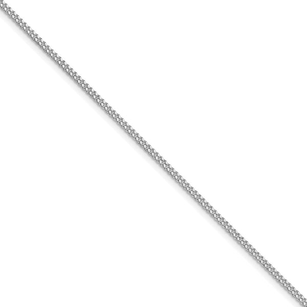 Rhodium-Plated Sterling Silver 1.75mm Curb Chain