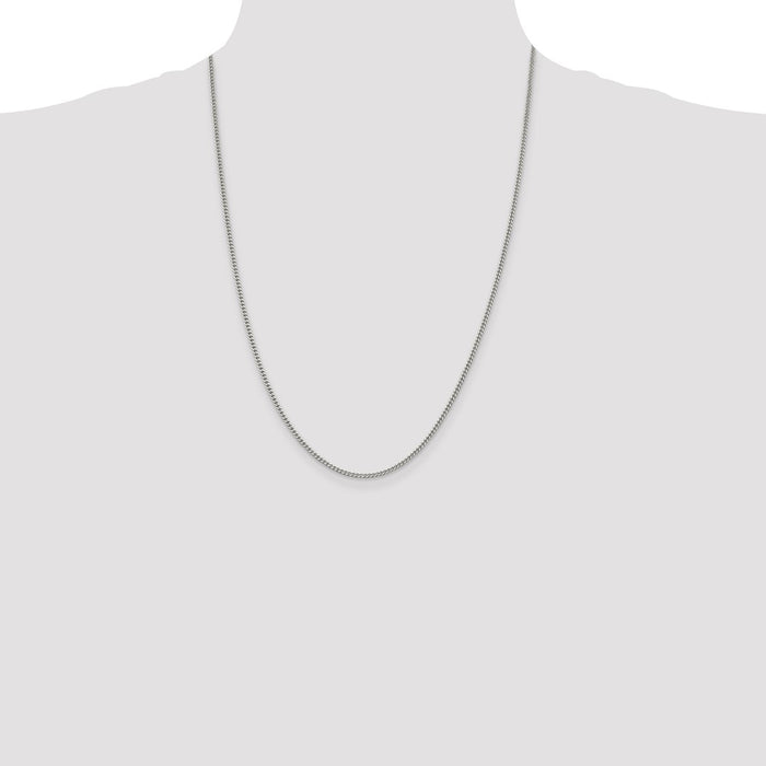 Buy 2mm Sterling Silver Curb Chain - Stylish & Affordable Jewelry Option-4