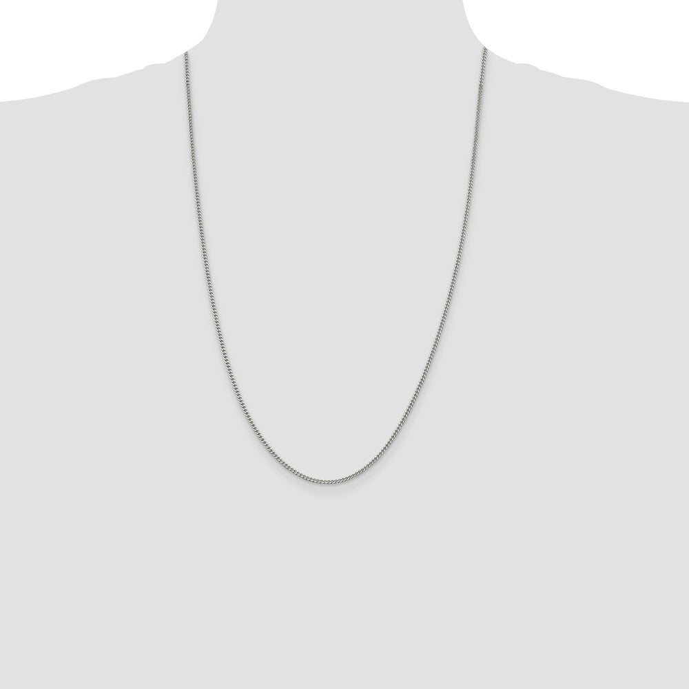 High-Quality 2mm Sterling Silver Curb Chain - Affordable Stylish Jewelry