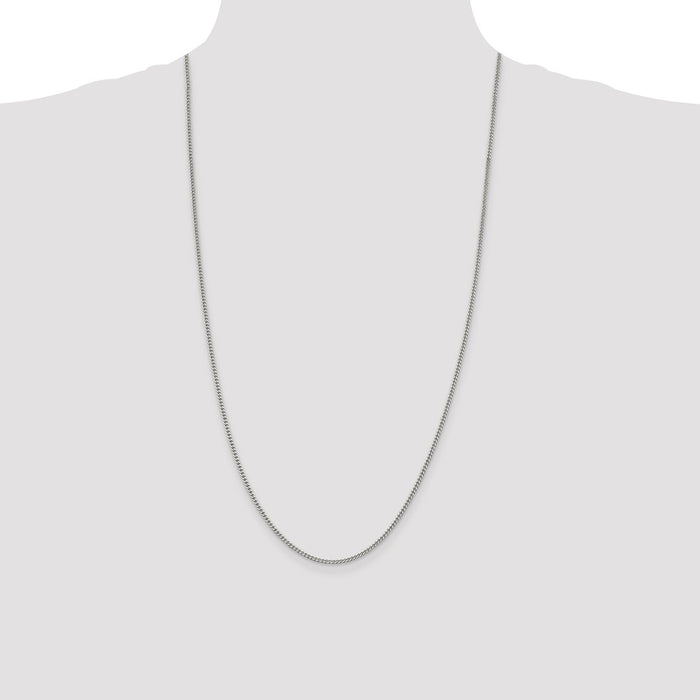 Buy 2mm Sterling Silver Curb Chain - Stylish, High-Quality & Affordable!-4